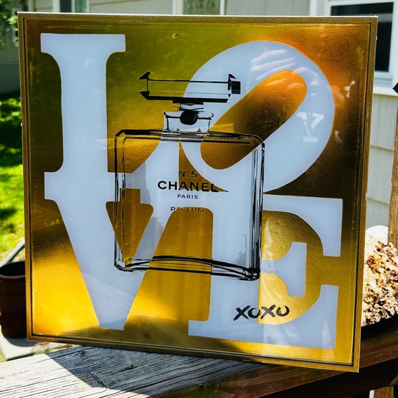 Fashion Artwork No. 5 Love Art Print    15.5x15.5x1.5” - Picture 2 of 5